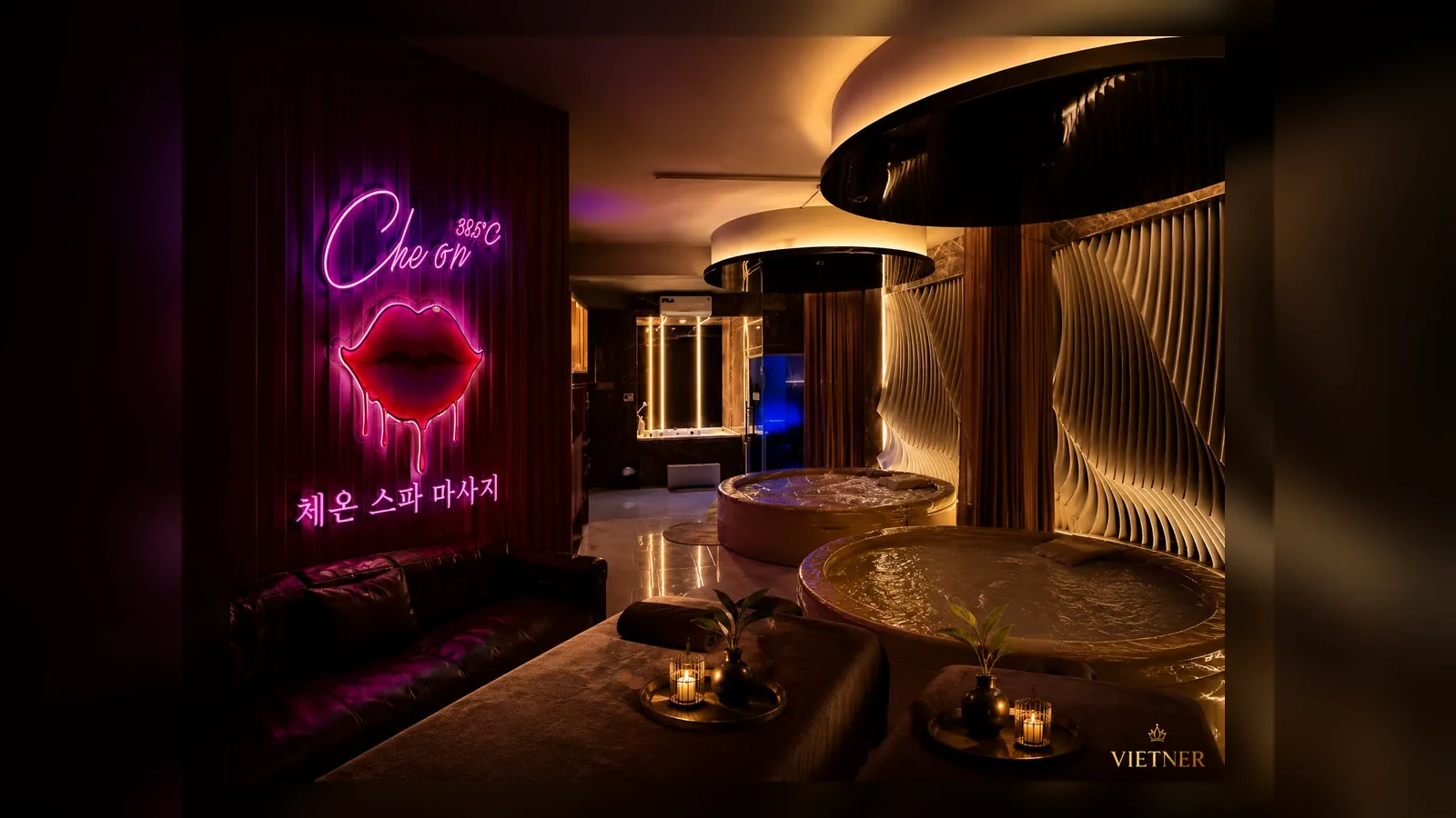 호치민 체온 스파 마사지 내부